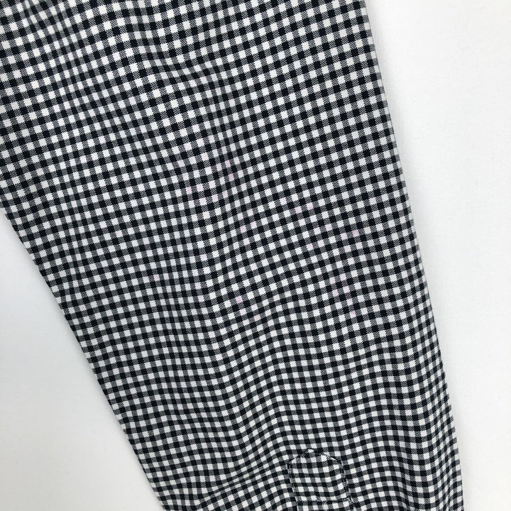 Ralph Lauren POLO RALPH LAUREN CLASSIC FIT Gingham Check Long Sleeve Button-Down Check Shirt, Men's Size XL (approx.) cotton black type Vintage Second Hand