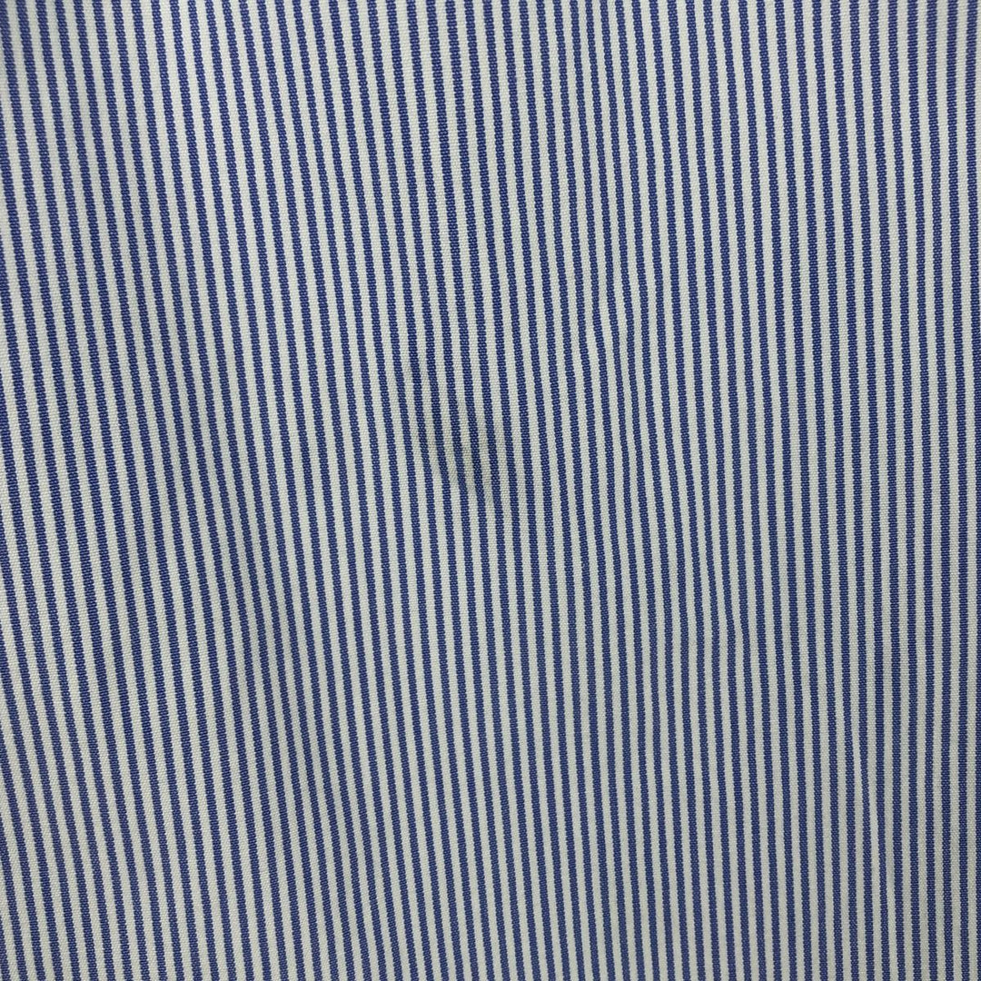 Ralph Lauren BLAKE long sleeve button-down striped shirt, men's size XL cotton navy blue type Vintage Second Hand