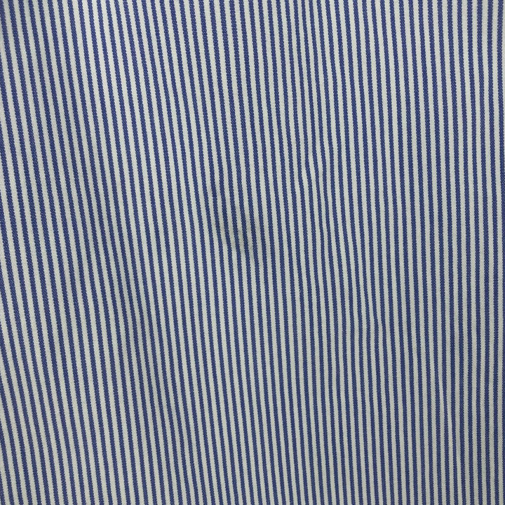Ralph Lauren BLAKE long sleeve button-down striped shirt, men's size XL cotton navy blue type Vintage Second Hand
