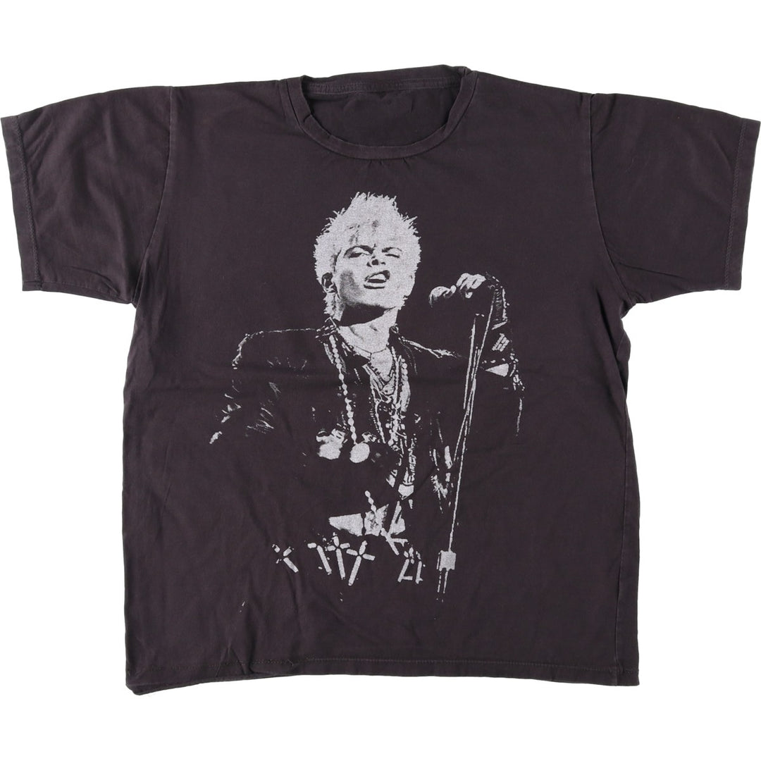 Billy Idol Band T-shirt (Men's size M) unclear black type Vintage Second Hand