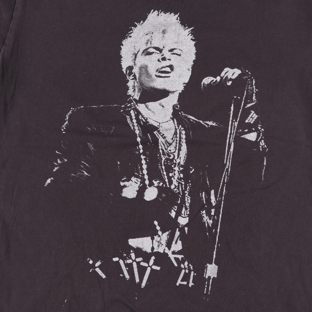 Billy Idol Band T-shirt (Men's size M) unclear black type Vintage Second Hand