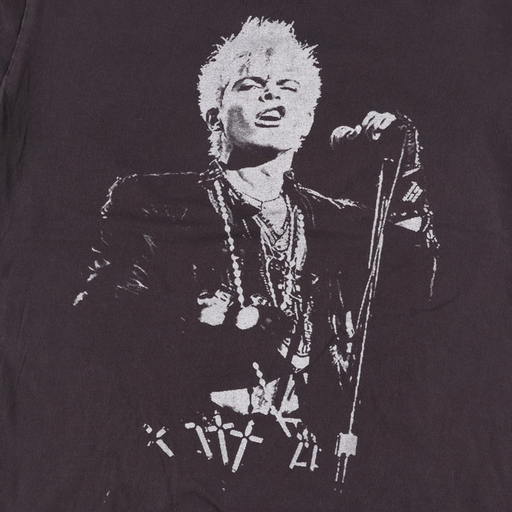 Billy Idol Band T-shirt (Men's size M) unclear black type Vintage Second Hand