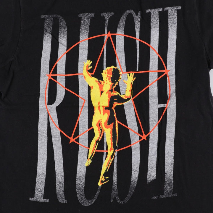 RUSH Band T-shirt, Men's Size M (equivalent) cotton black type Vintage Second Hand