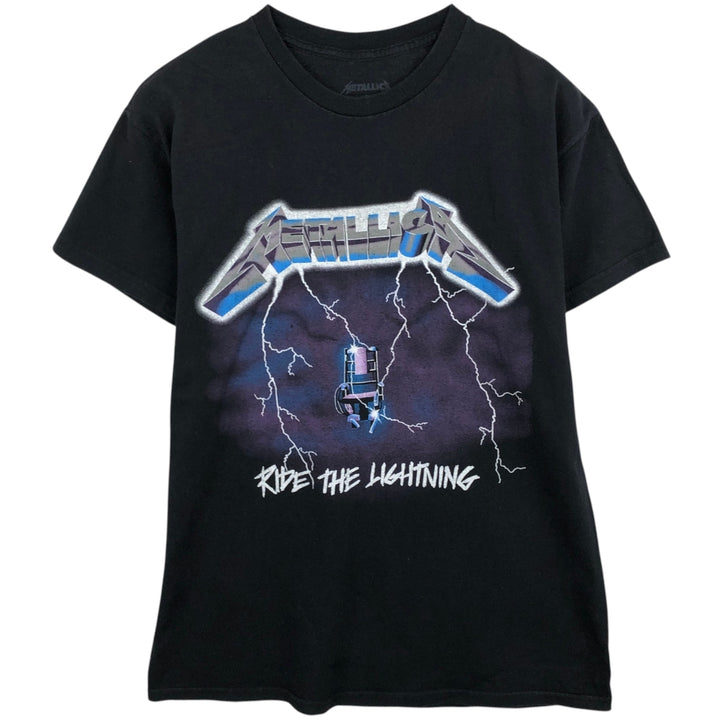 METALLICA Metallica Band T-shirt Band T Men's M size cotton black type Vintage Second Hand
