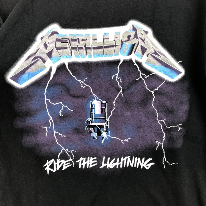 METALLICA Metallica Band T-shirt Band T Men's M size cotton black type Vintage Second Hand