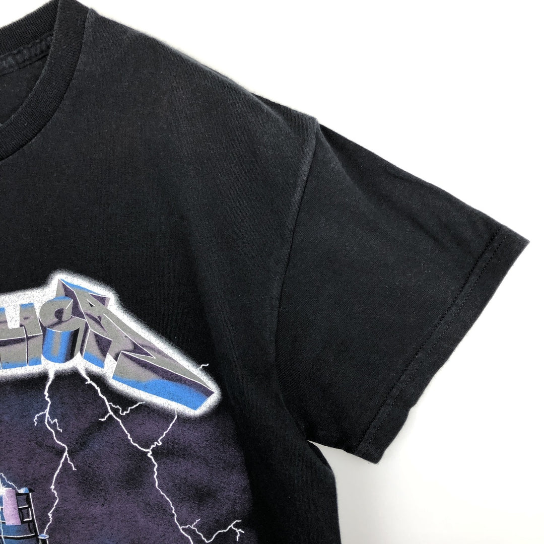 METALLICA Metallica Band T-shirt Band T Men's M size cotton black type Vintage Second Hand