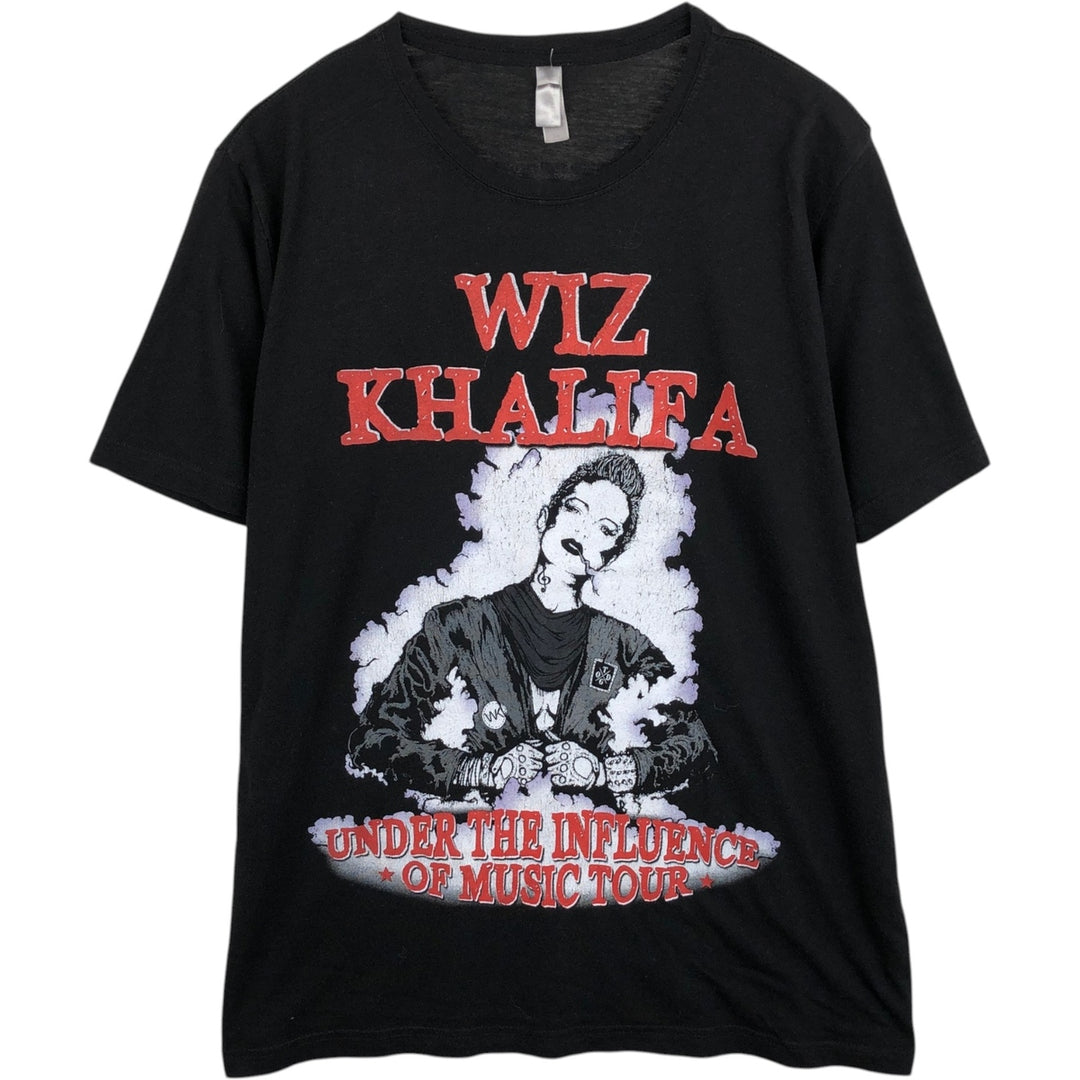 WIZ KHALIFA Wrap T-Shirt (Men's XL equivalent) unclear black type Vintage Second Hand