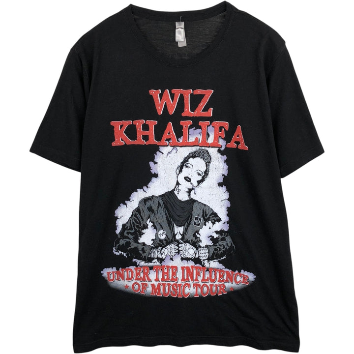 WIZ KHALIFA Wrap T-Shirt (Men's XL equivalent) unclear black type Vintage Second Hand