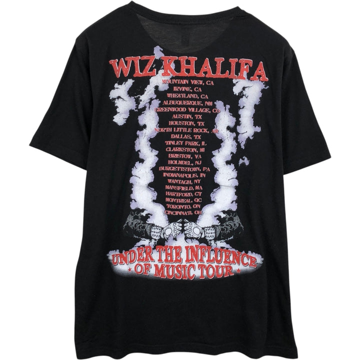 WIZ KHALIFA Wrap T-Shirt (Men's XL equivalent) unclear black type Vintage Second Hand