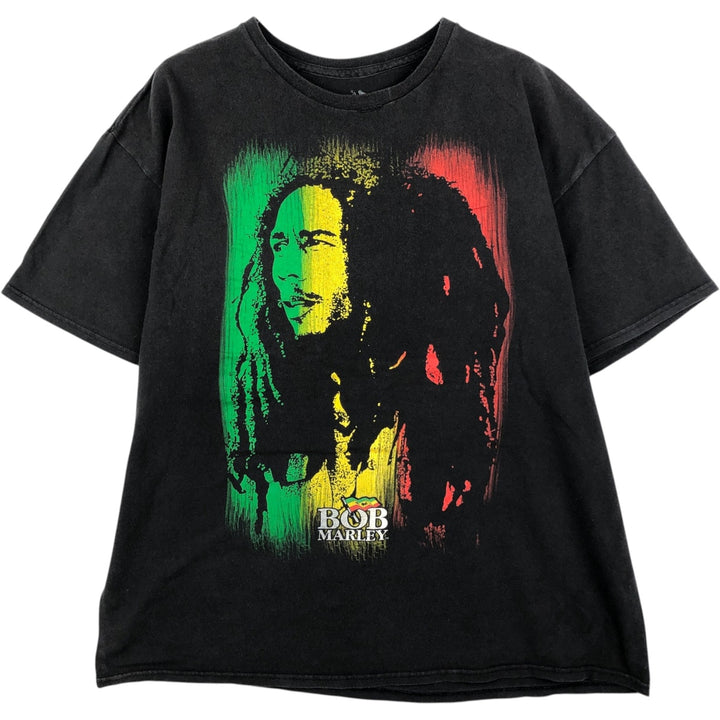 ZION Bob Marley Band T-Shirt (Men's XXL equivalent) cotton black type Vintage Second Hand