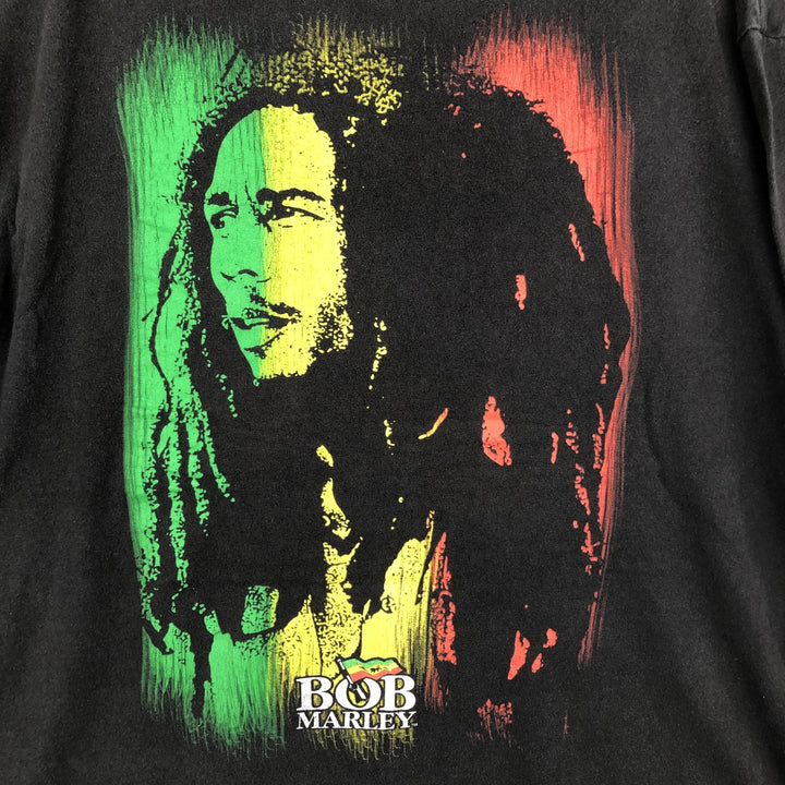 ZION Bob Marley Band T-Shirt (Men's XXL equivalent) cotton black type Vintage Second Hand