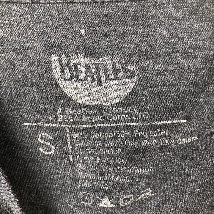 THE BEATLES Band T-shirt, Band T, Men's S size cotton Charcoal Vintage Second Hand
