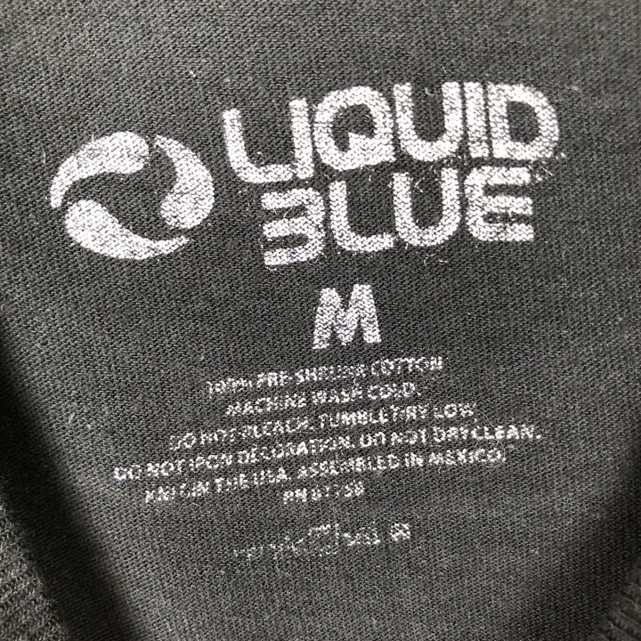 LIQUID BLUE AC cotton black type Vintage Second Hand