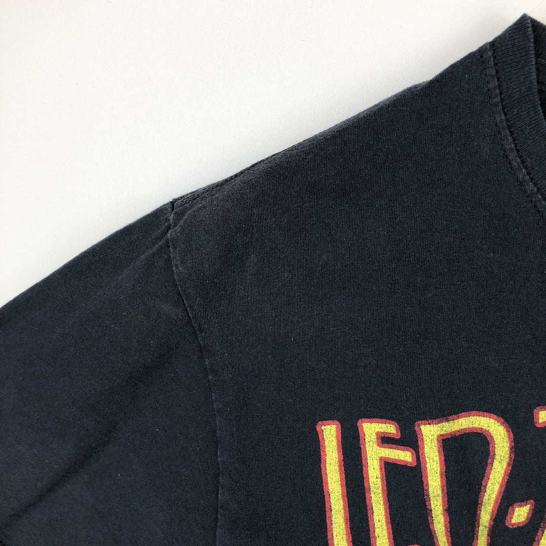 LED ZEPPELIN Led Zeppelin Band T-shirt Band T Men's M size cotton black type Vintage Second Hand