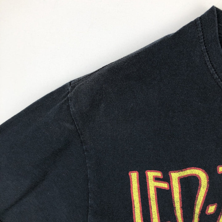 LED ZEPPELIN Led Zeppelin Band T-shirt Band T Men's M size cotton black type Vintage Second Hand