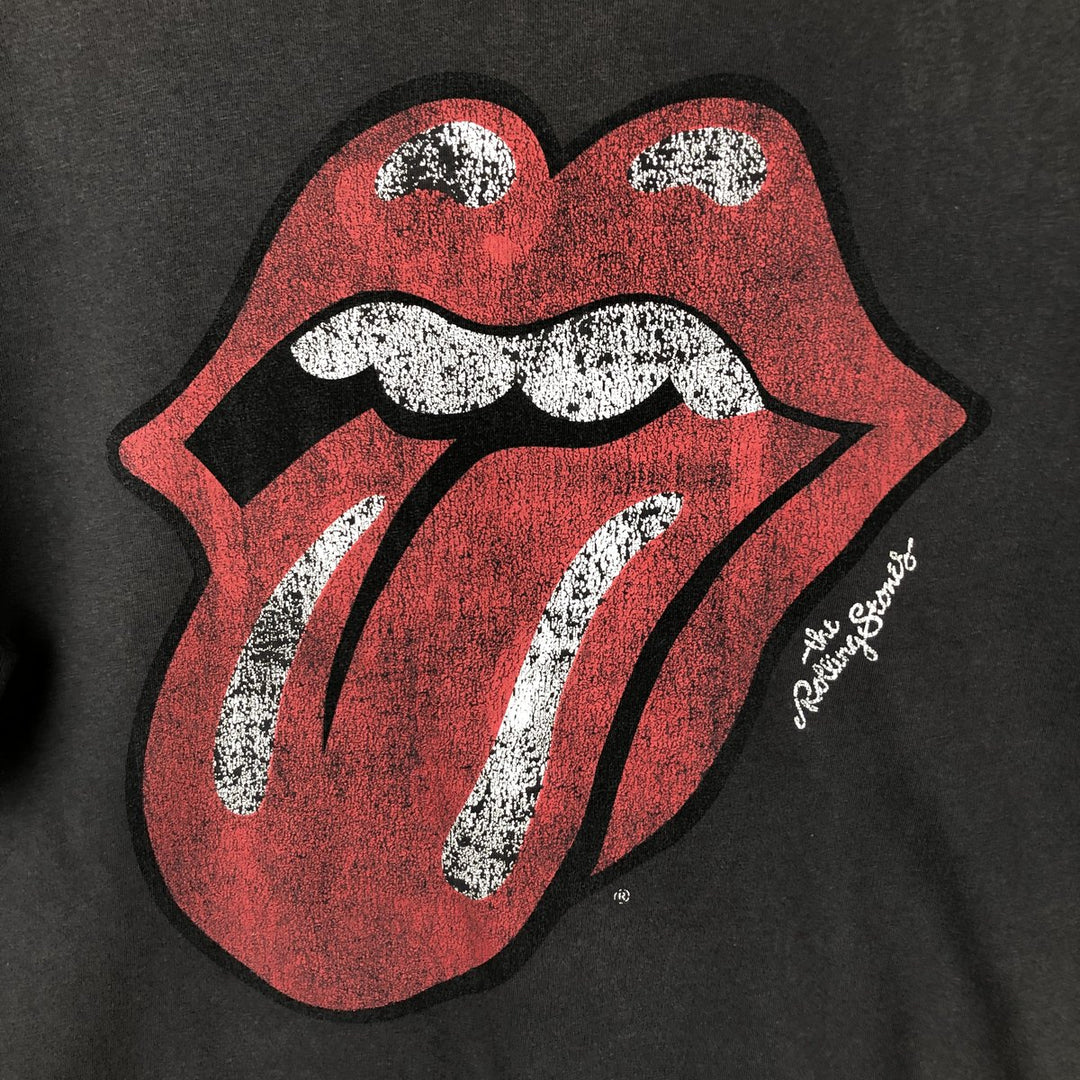 The Rolling Stones Band T-shirt, Men's XL unclear black type Vintage Second Hand