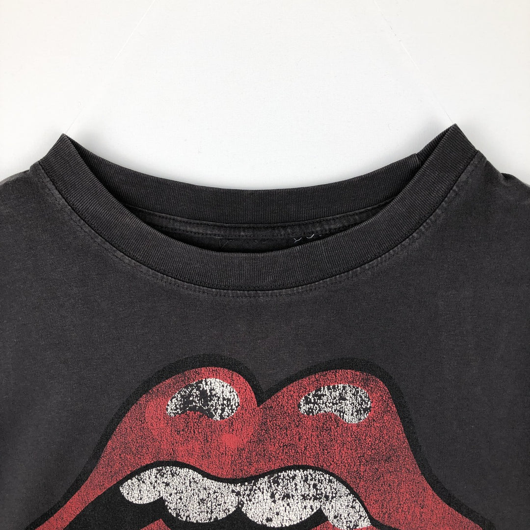 The Rolling Stones Band T-shirt, Men's XL unclear black type Vintage Second Hand