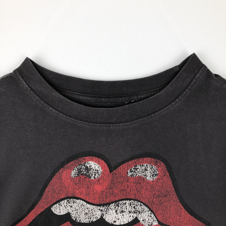 The Rolling Stones Band T-shirt, Men's XL unclear black type Vintage Second Hand