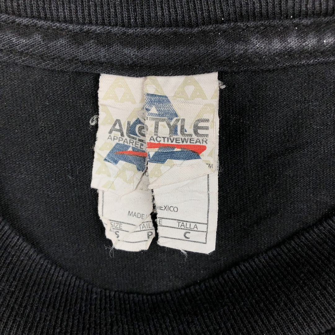 2000'S Alstyle Apparel and Activewear PINK Band T-shirt (Men's size S equivalent) cotton black type Vintage Second Hand