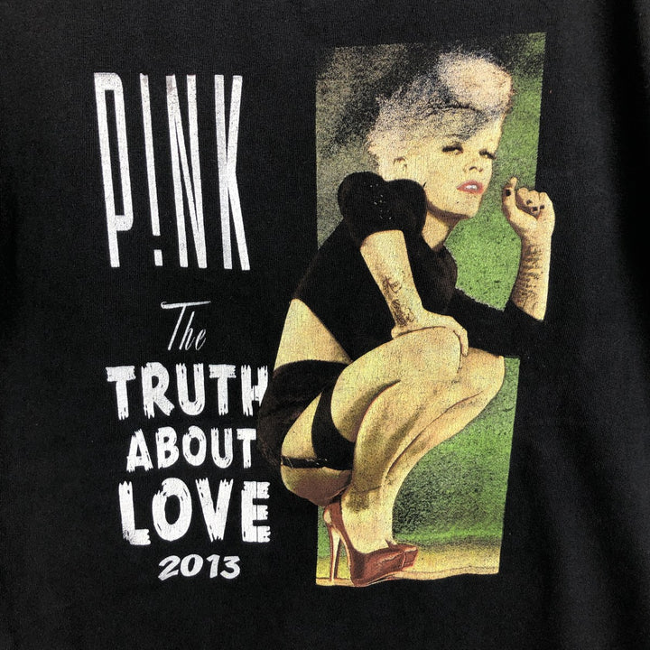 2000'S Alstyle Apparel and Activewear PINK Band T-shirt (Men's size S equivalent) cotton black type Vintage Second Hand