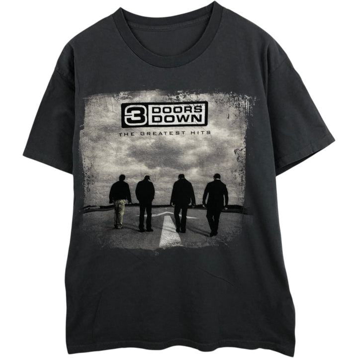 3 DOORS DOWN Band T-Shirt (Men's XL equivalent) unclear gray type Vintage Second Hand