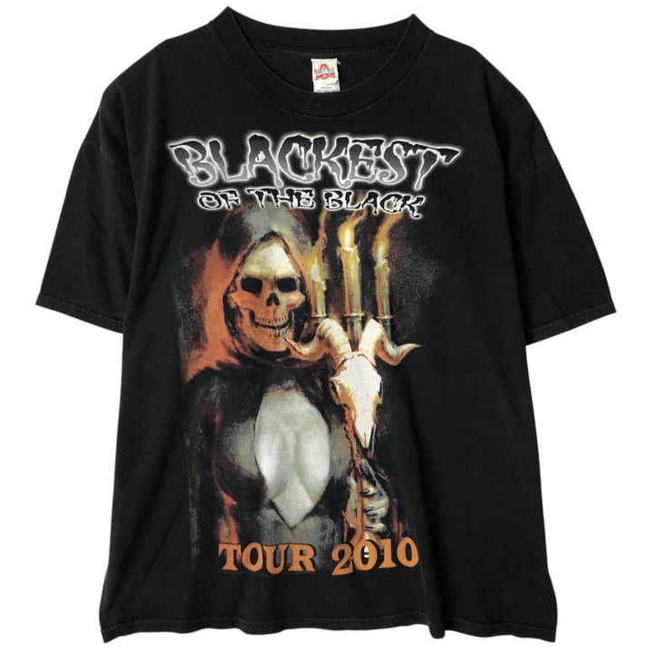 ALSTYLE Danzig Blackest of the Black Tour 2010 Band T-Shirt (Men's XXL equivalent) cotton black type Vintage Second Hand