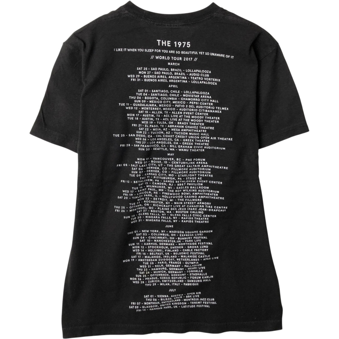 THE 1975 (The Nineteen Seventy-Five) Band T-Shirt, Men's Size M (approx.) cotton black type Vintage Second Hand