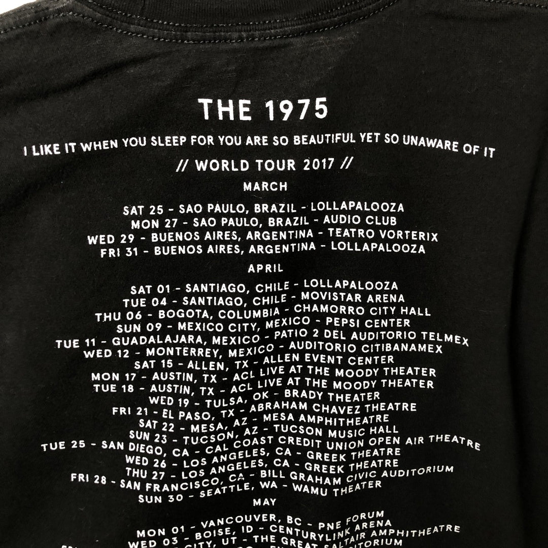 THE 1975 (The Nineteen Seventy-Five) Band T-Shirt, Men's Size M (approx.) cotton black type Vintage Second Hand