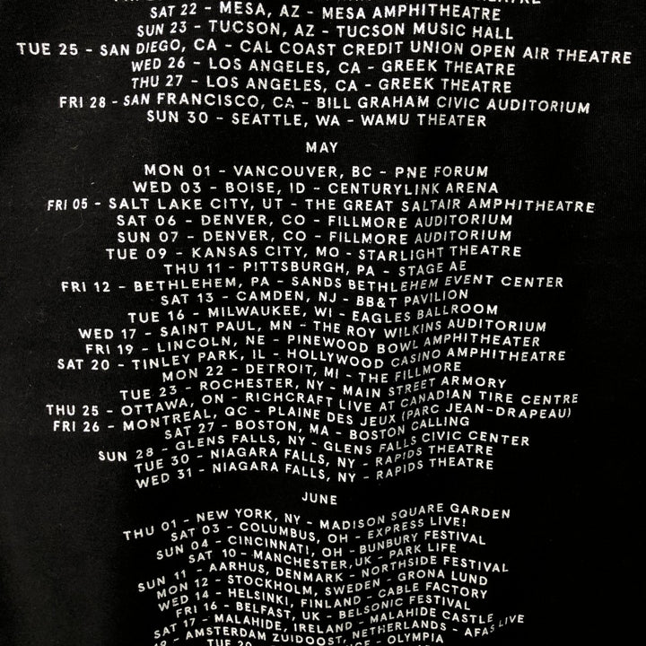 THE 1975 (The Nineteen Seventy-Five) Band T-Shirt, Men's Size M (approx.) cotton black type Vintage Second Hand