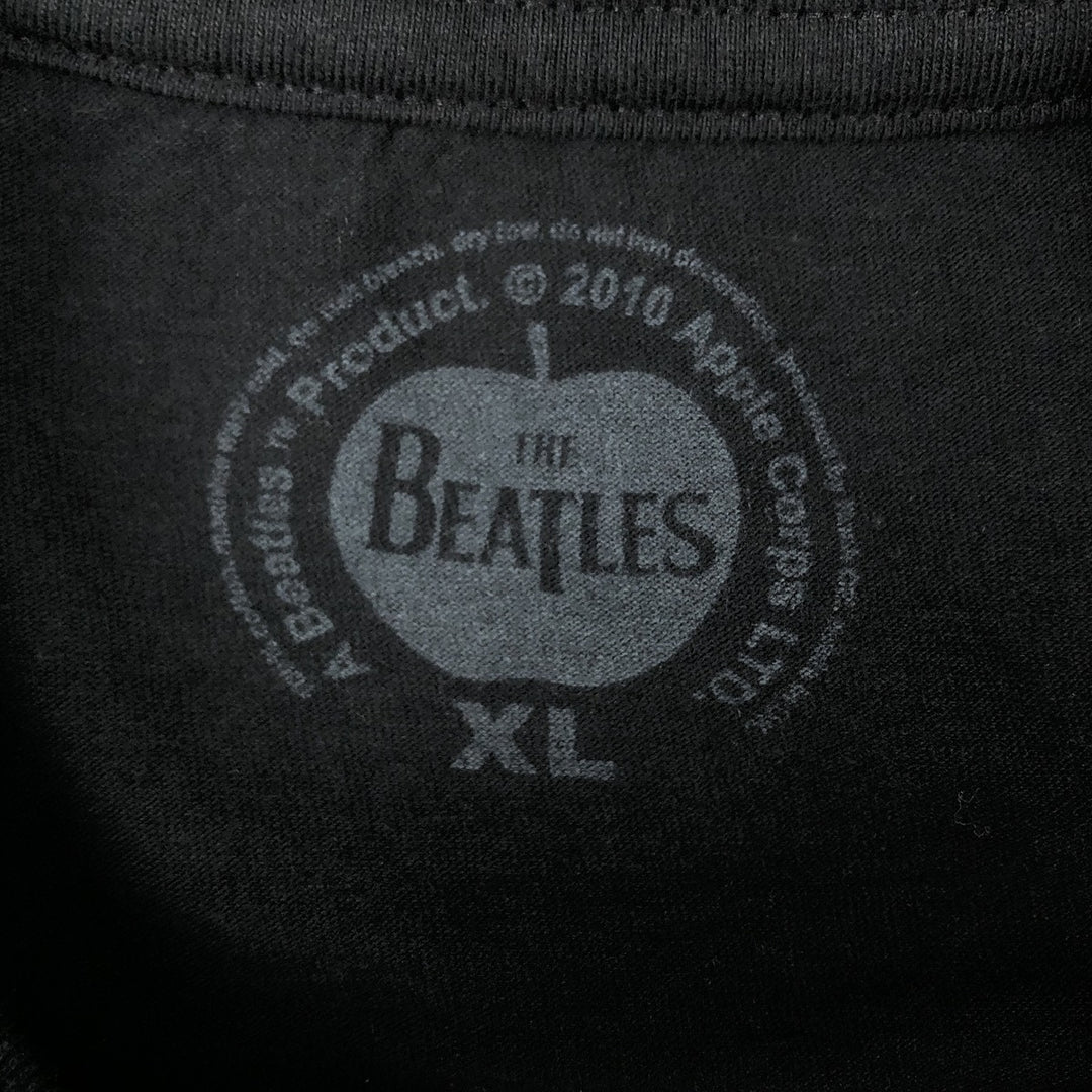 THE BEATLES Band T-shirt, Band T, Men's XL size unclear black type Vintage Second Hand