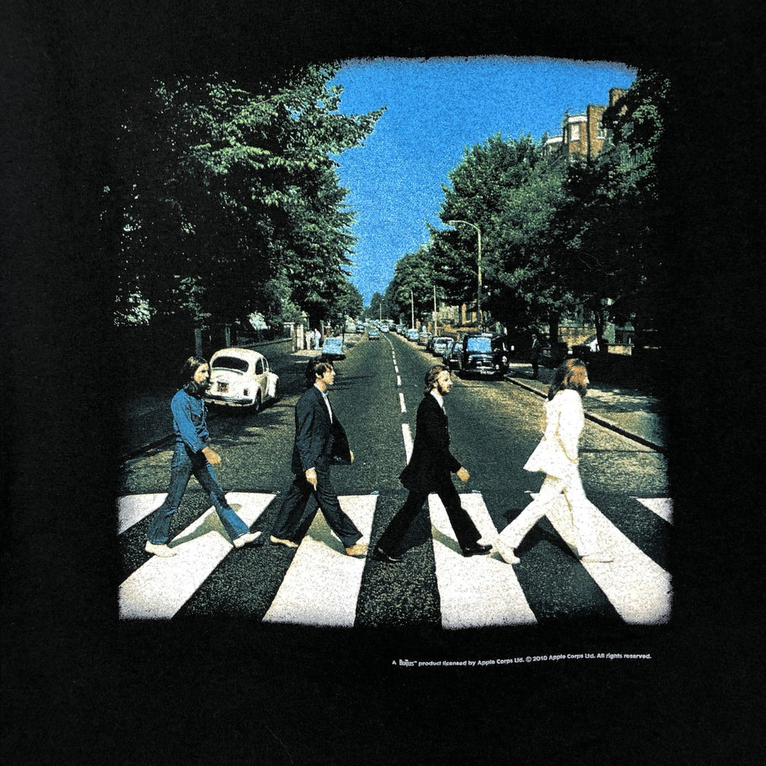 THE BEATLES Band T-shirt, Band T, Men's XL size unclear black type Vintage Second Hand