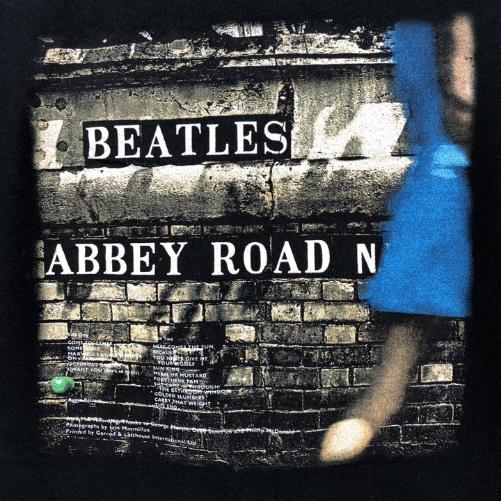 THE BEATLES Band T-shirt, Band T, Men's XL size unclear black type Vintage Second Hand
