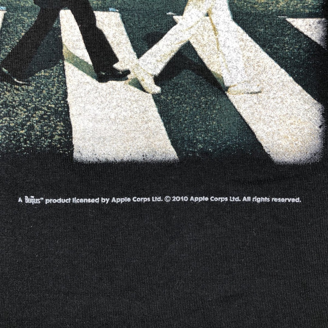 THE BEATLES Band T-shirt, Band T, Men's XL size unclear black type Vintage Second Hand