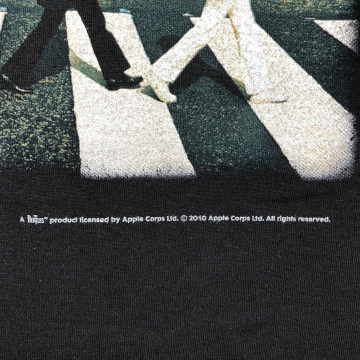 THE BEATLES Band T-shirt, Band T, Men's XL size unclear black type Vintage Second Hand