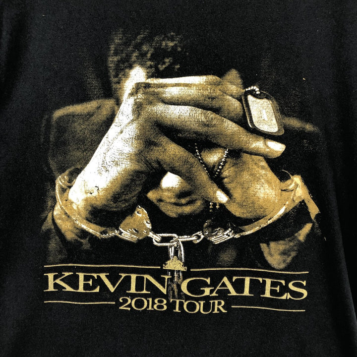 Gildan Kevin Gates Rap T-Shirt (Men's Size M) cotton black type Vintage Second Hand