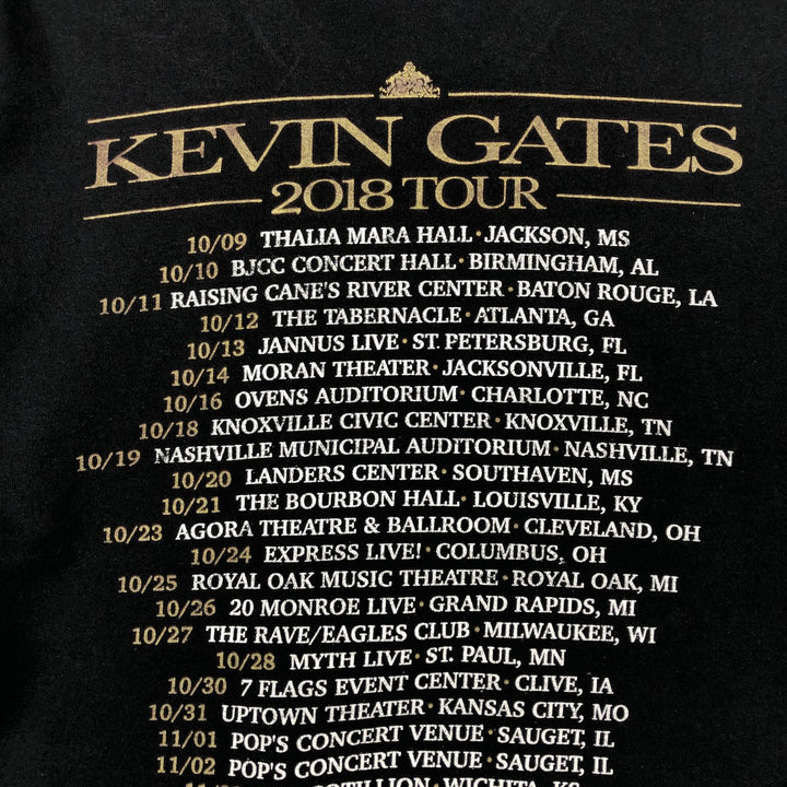 Gildan Kevin Gates Rap T-Shirt (Men's Size M) cotton black type Vintage Second Hand