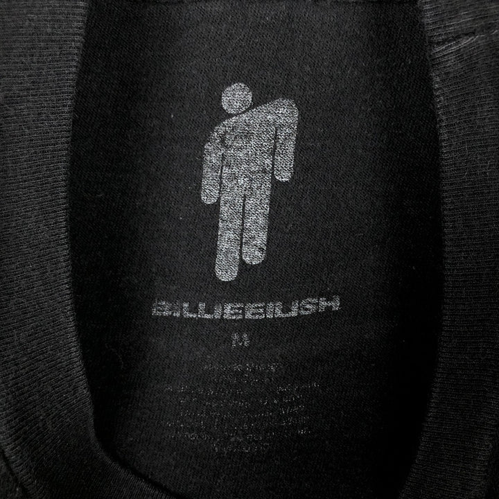 BILLIE EILISH Billie Eilish Band T-shirt Band T Men's M size unclear black type Vintage Second Hand