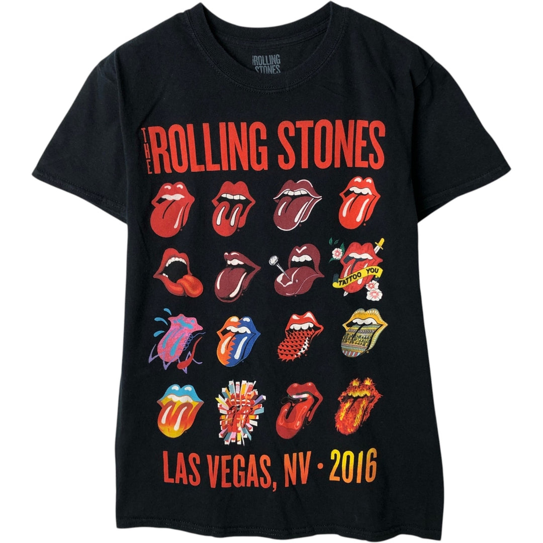 The Rolling Stones Band T-Shirt, Men's Size Small cotton black type Vintage Second Hand