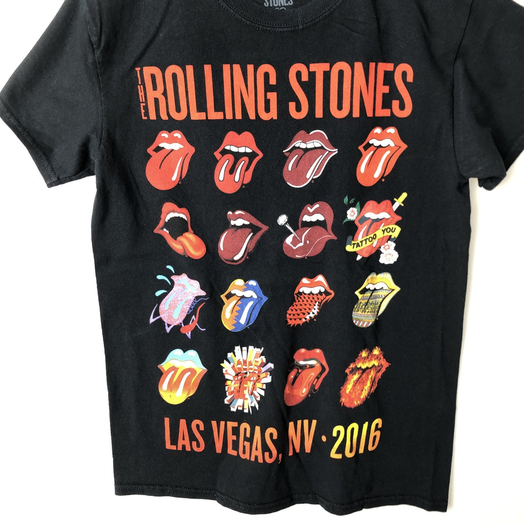 The Rolling Stones Band T-Shirt, Men's Size Small cotton black type Vintage Second Hand