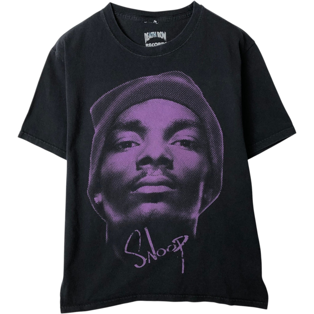 DEATH ROW RECORDS SNOOP DOGG Rap T-Shirt (Men's Size M) cotton black type Vintage Second Hand