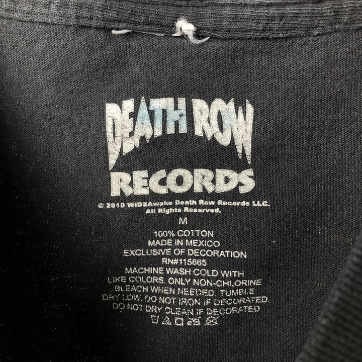 DEATH ROW RECORDS SNOOP DOGG Rap T-Shirt (Men's Size M) cotton black type Vintage Second Hand