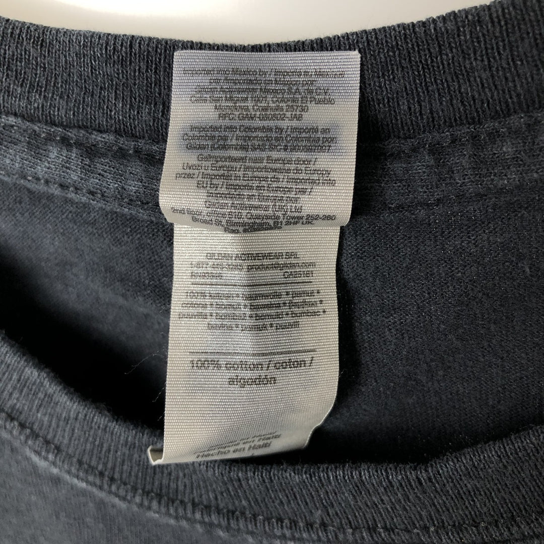 Gildan Ultra Cotton 2-Pac Wrap T-Shirt (Men's Size L) cotton black type Vintage Second Hand