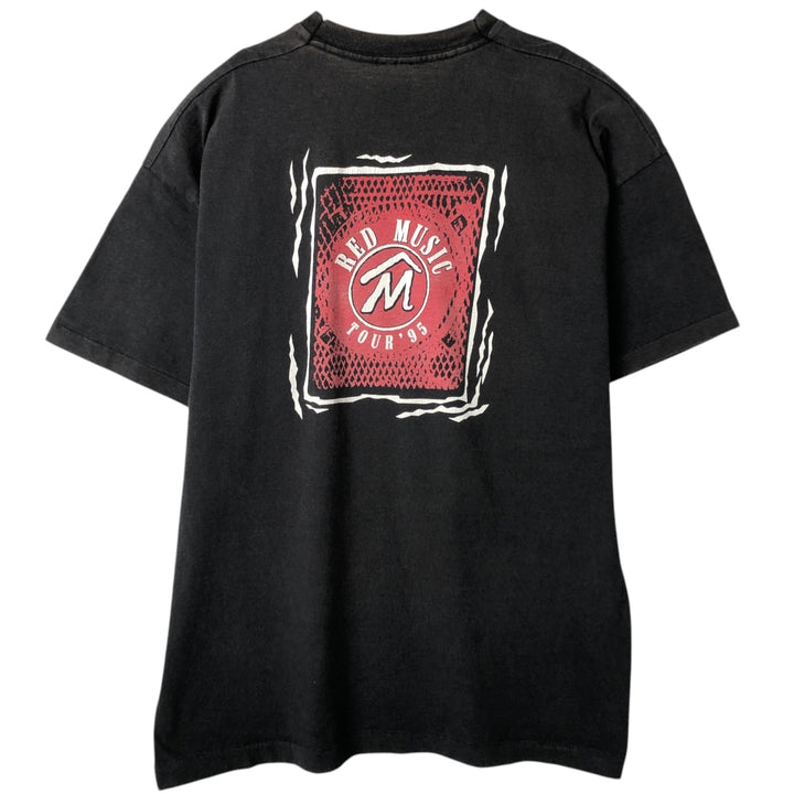 90s-era printed T-shirt, men's size XL. unclear Charcoal Vintage Second Hand