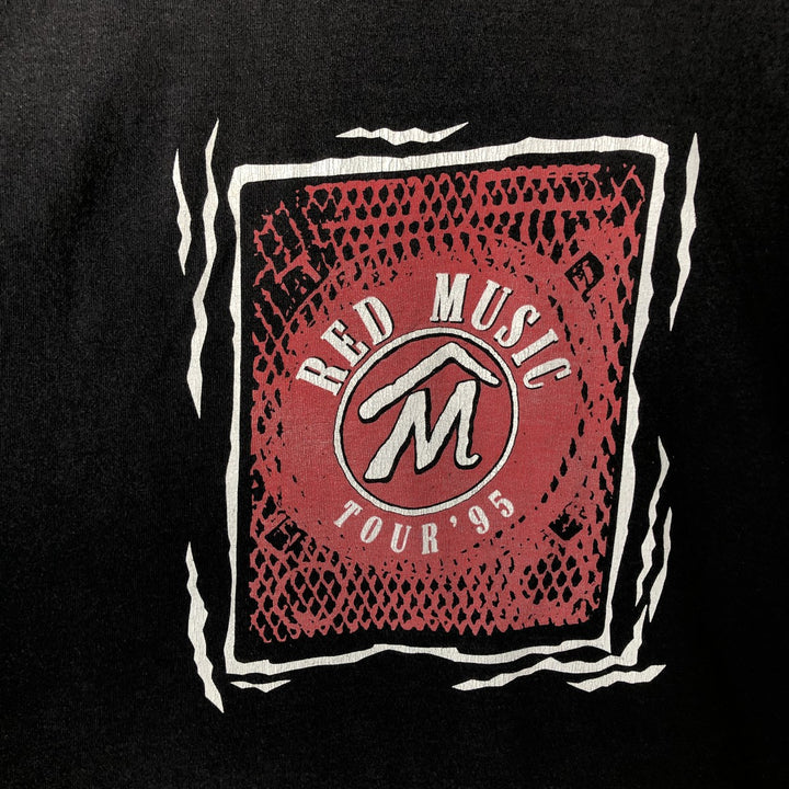 90s-era printed T-shirt, men's size XL. unclear Charcoal Vintage Second Hand