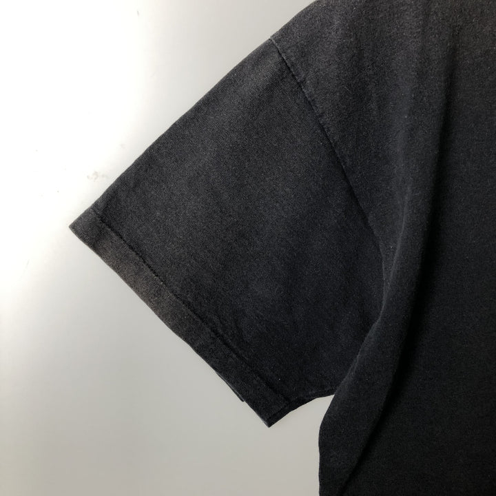 90s-era printed T-shirt, men's size XL. unclear Charcoal Vintage Second Hand