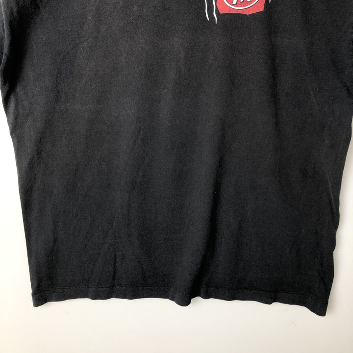 90s-era printed T-shirt, men's size XL. unclear Charcoal Vintage Second Hand