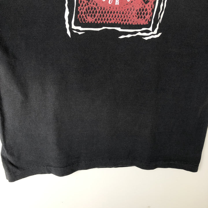 90s-era printed T-shirt, men's size XL. unclear Charcoal Vintage Second Hand