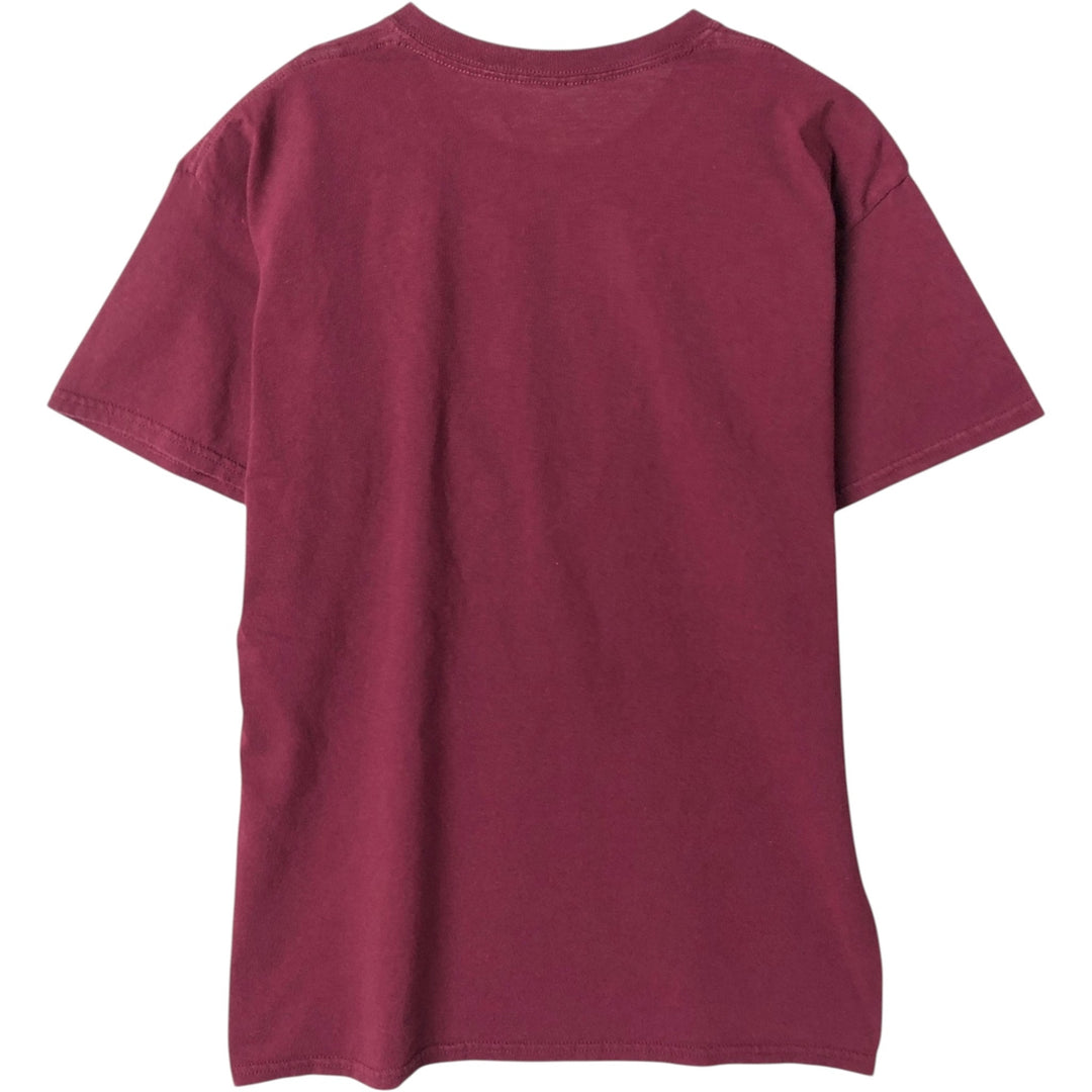 THE WHO Band T-shirt, Men's L size unclear burgundy type Vintage Second Hand