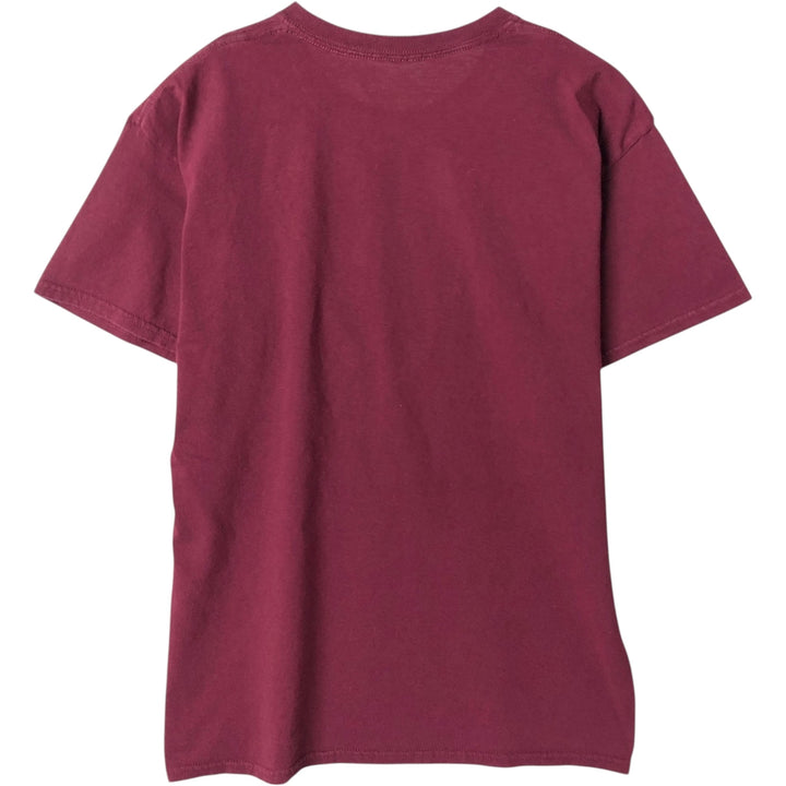 THE WHO Band T-shirt, Men's L size unclear burgundy type Vintage Second Hand