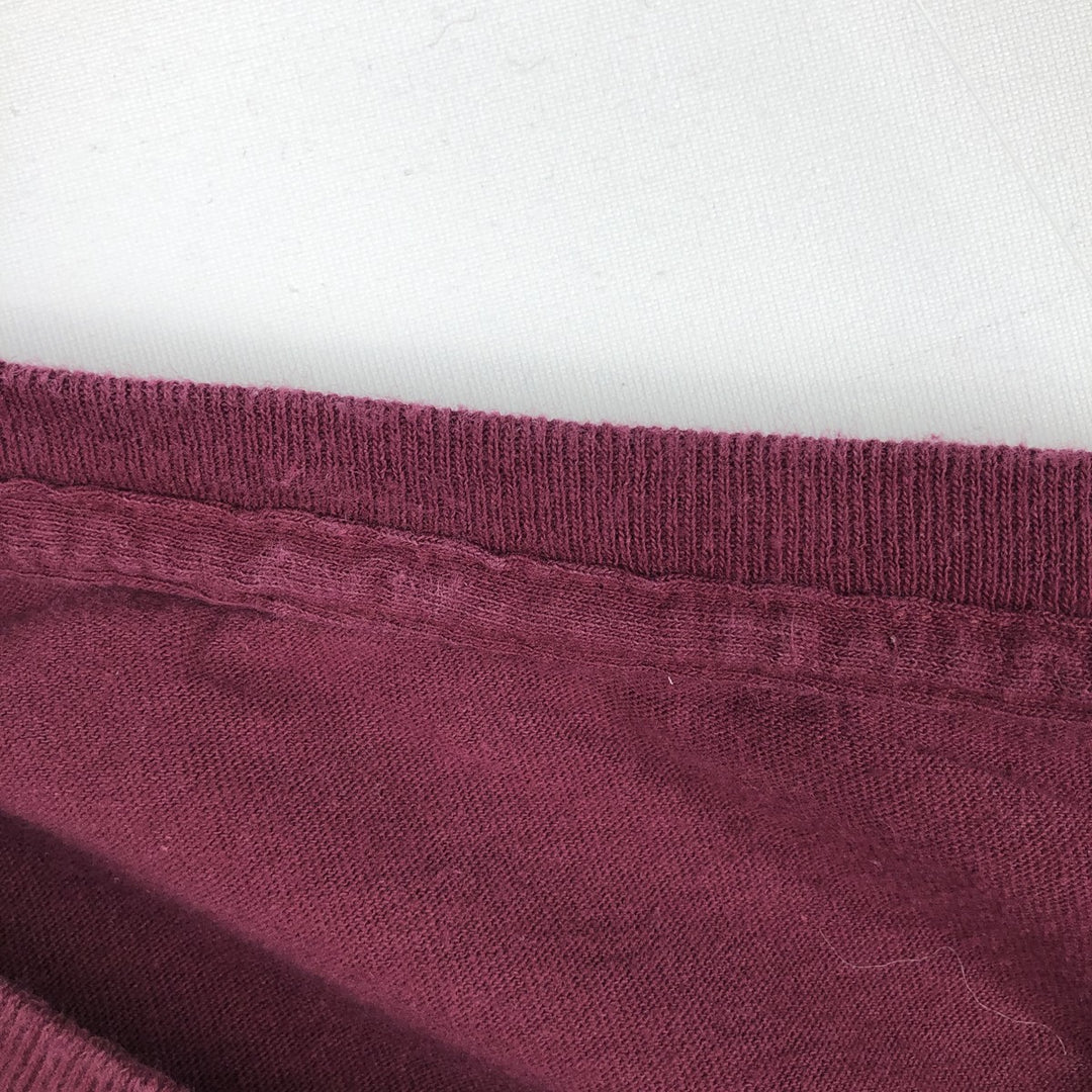 THE WHO Band T-shirt, Men's L size unclear burgundy type Vintage Second Hand